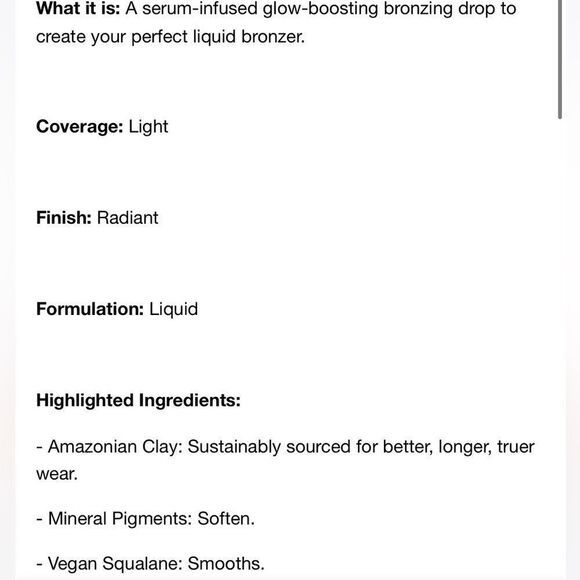 🌷 Tarte Bronzing Drops Key Largo Champagne Glow New Full Size - Picture 10 of 10